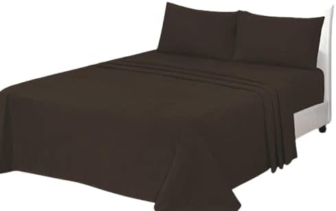 Moon Night Thermal Flannelette Plain Color Deep Fitted & Flat Sheets -100% Brushed Cotton