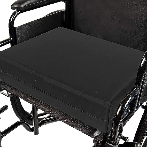 Moon Night® Orthopaedic Memory Foam Comfortable Wheelchair Cushion for Back Pain [Zipper Enclosure]